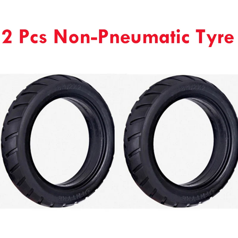2 solid tyres 2 шт. обновленные твердые шины полые непневматические шины колеса 8 1/2x2 для Xiaomi Mijia M365 амортизатор скутера противоскользящие шины - Цвет: 2 solid tyres