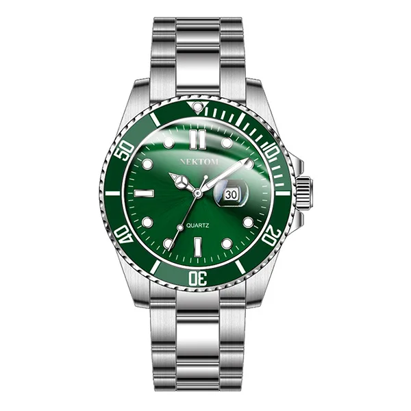 

Мужские наручные часы NEKTOM 8207, кварцевый бизнес, топ, Марка Luxus Edelstahl