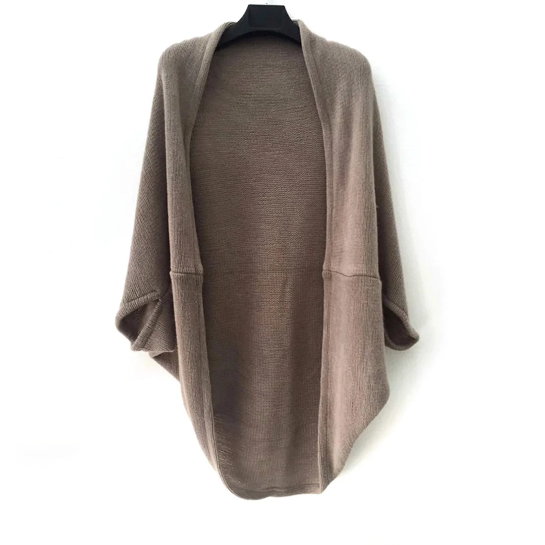 Женский осенне-зимний Свободный вязаный свитер с рукавами летучая мышь