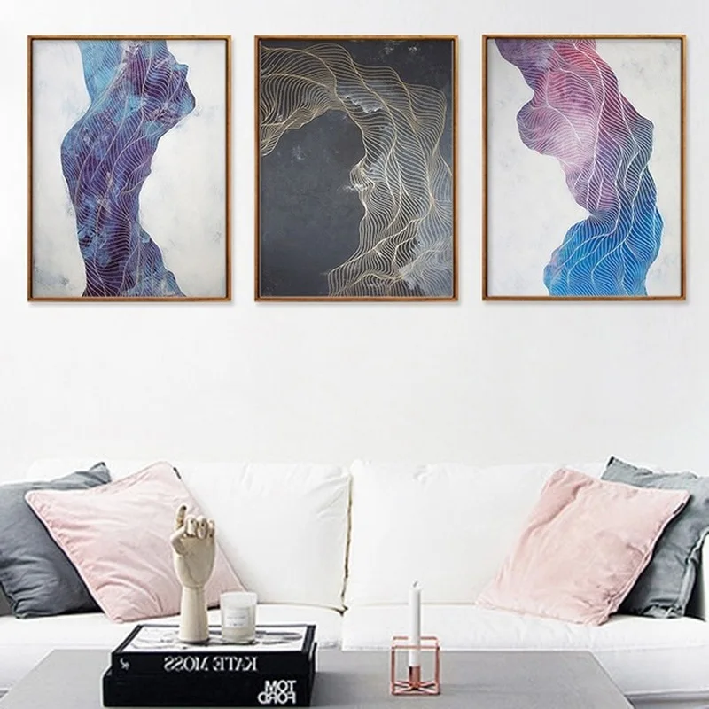 Горячая Распродажа модный Креативный дизайн цветные абстрактные линии домашний