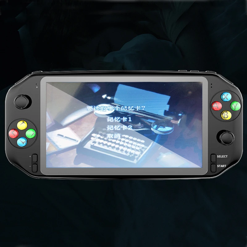 PS1 игровая консоль RS18 7 дюймов портативная двойной джойстик контроллер TF карта