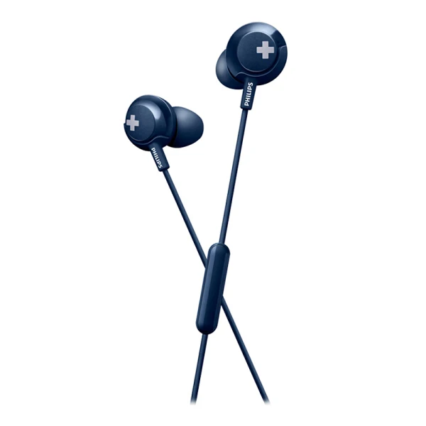Philips SHE4305 3,5 мм наушники-вкладыши с шумоподавлением стерео бас гарнитура для Xiaomi официальный тест - Цвет: Blue