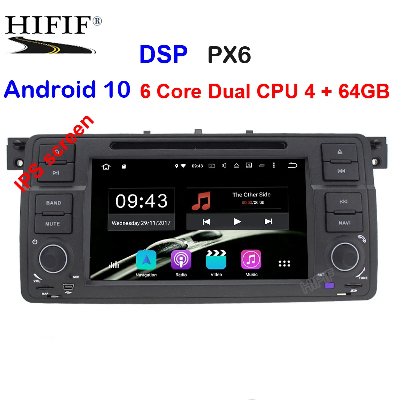 Автомагнитола px6 DSP 2 Din Android 10 для BMW/E46/M3/MG/ZT/Rover 75/320/318/325|Автомагнитолы| |