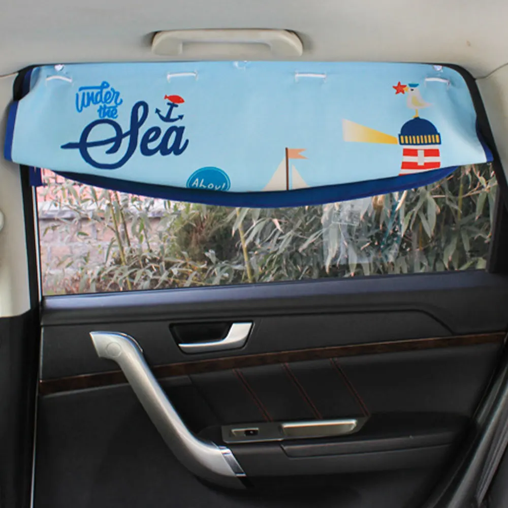 

Car Side Window Sunshade Cartoon Curtain Sun Visor Uv Protection Curtain For Kids Car Shade