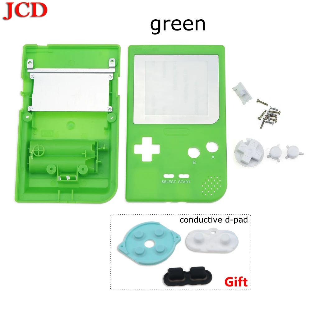 

JCD Full Case Cover Housing Shell Replacement for Gameboy Pocket Game Console for GBP Case with Buttons Gift conductive d-pad
