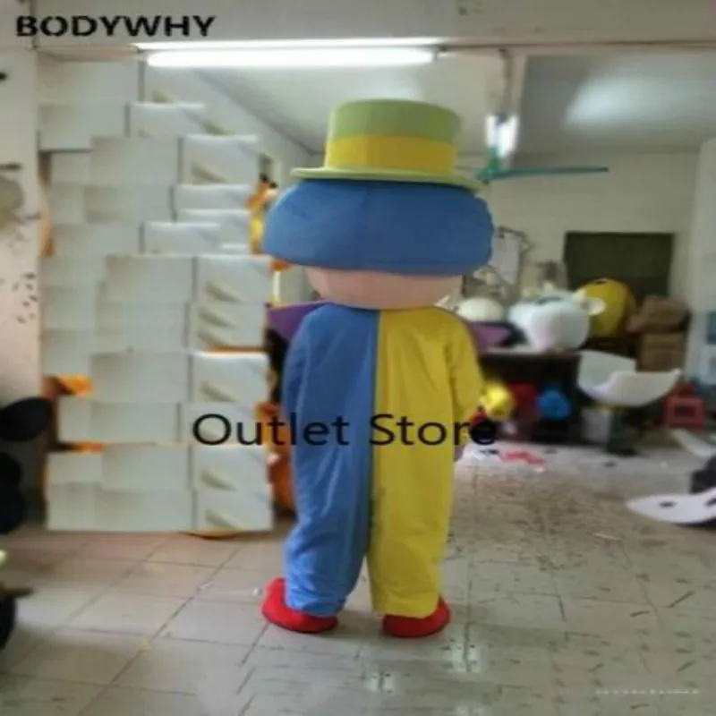 Милый костюм талисмана клоуна платье для костюмированной вечеринки акция