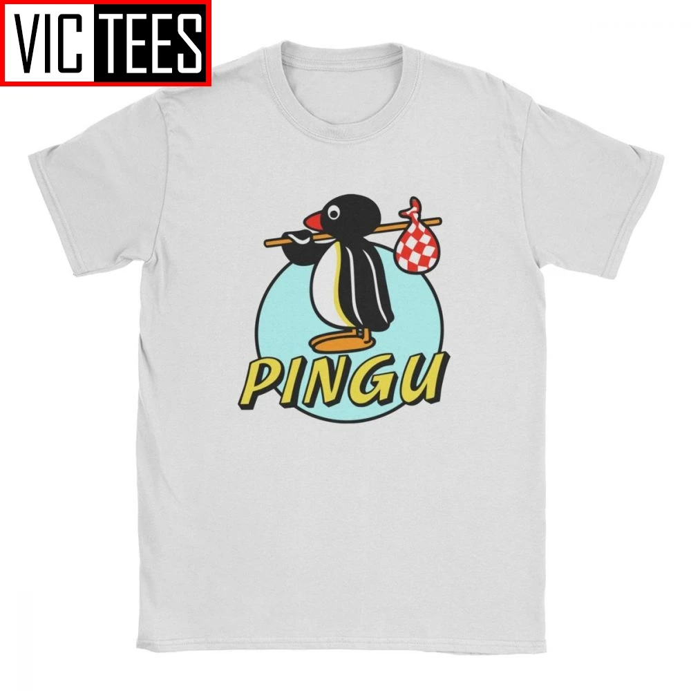 Мужская футболка с пингвином и гайкой забавная ретро из 100% хлопка