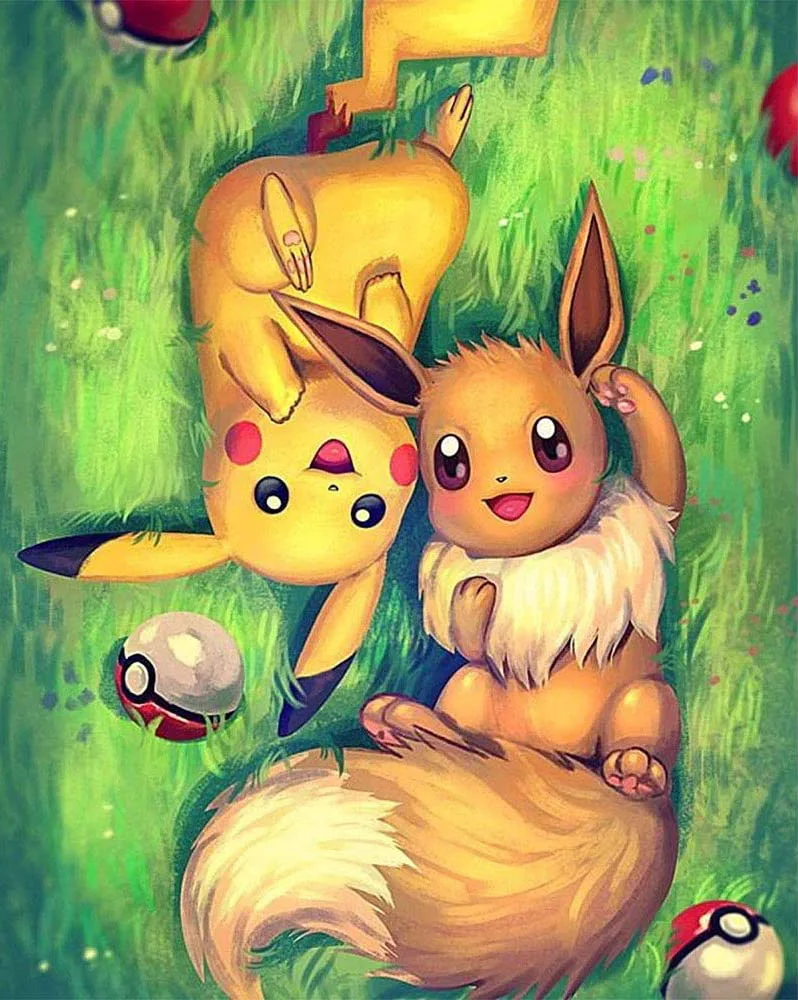 

Cartoon Diamond Painting Full Diamond Pikachu Diamond Stitch Japanese Anime Style Diamond Painting Kits Japanese Home Decor