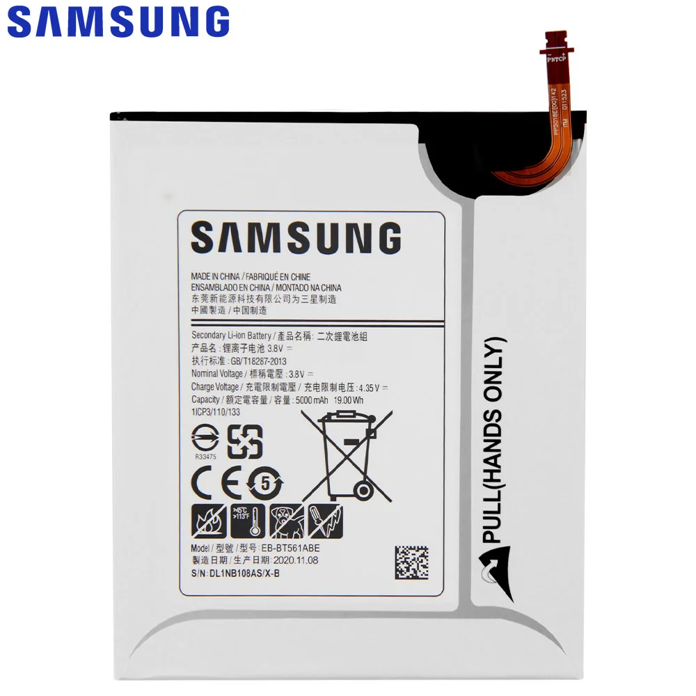 Сменный аккумулятор Samsung для SAMSUNG Galaxy Tab E SM T560 T561 планшета EB BT561ABE BT561ABA
