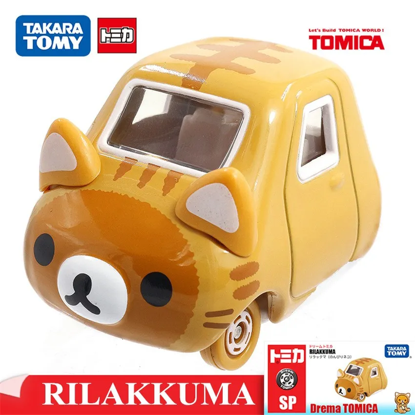 Оригинальная модель Tomy Mini Kawaii SP Rilakkuma имитация кота литые модели автомобилей