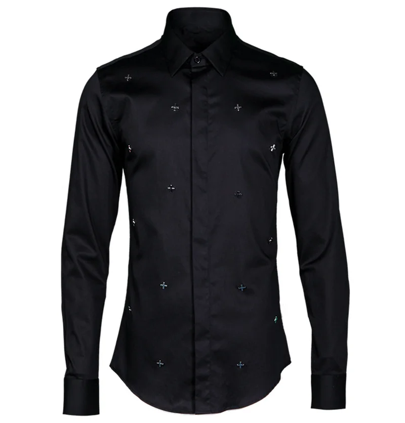 Mens Shirts Casual Slim Fit Ropa De Hombre 2020 Men Long Sleeve Shirt Harujuku Streetwear Clothing Fashion | Мужская одежда