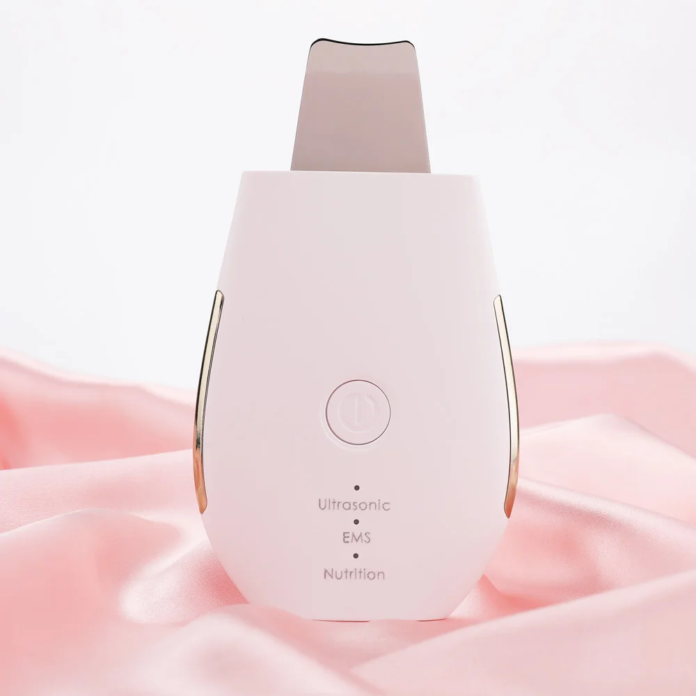 Электрический мини ультразвуковой аппарат для очистки кожи лица лопаточка пор