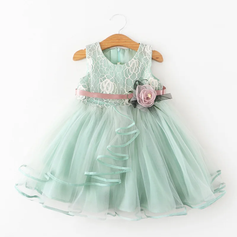 Vestidos/платье принцессы платье для девочек с единорогом платья для маленьких девочек детское праздничное платье с цветочным рисунком Одежда для танцев для детей от 0 до 5 лет