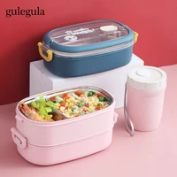 stainless steel insulated bento boxes for kids school children multilayer tableware lunch bags breakfast food storage containers