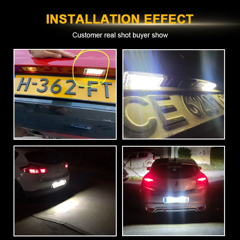 2 шт. Автомобильные светодиодные лампы Canbus для номерного знака | Автомобили и