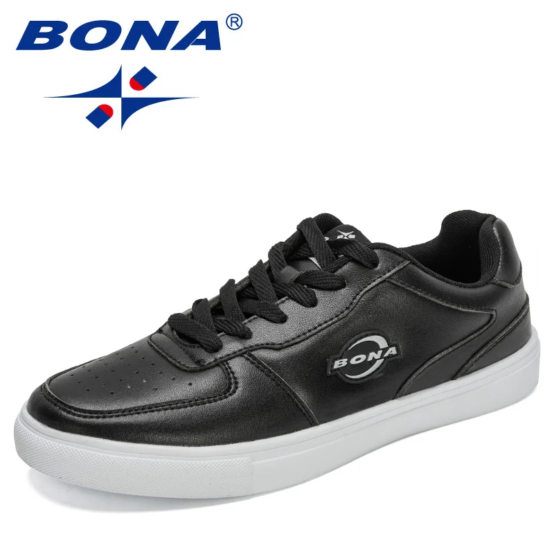 

BONA 2021 New Designers Skateboarding Shoes Men Thick Sole Sneakers Man Sports Shoes Rubber Walking Shoes Male Zapatos Hombre
