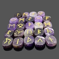 241 pcsset runes natural crystal oval ornaments divination fortune telling healing meditation gift jewelry