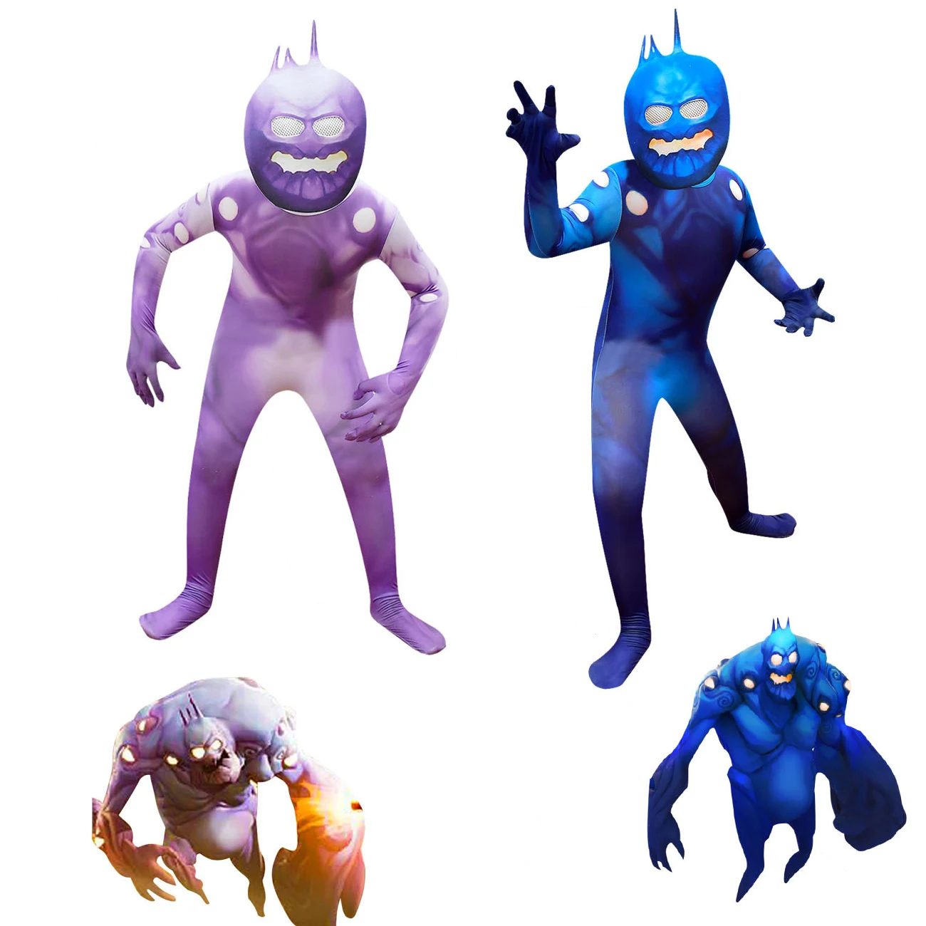 Детские костюмы на Хэллоуин аниме косплей боди игры забавная одежда с маской для