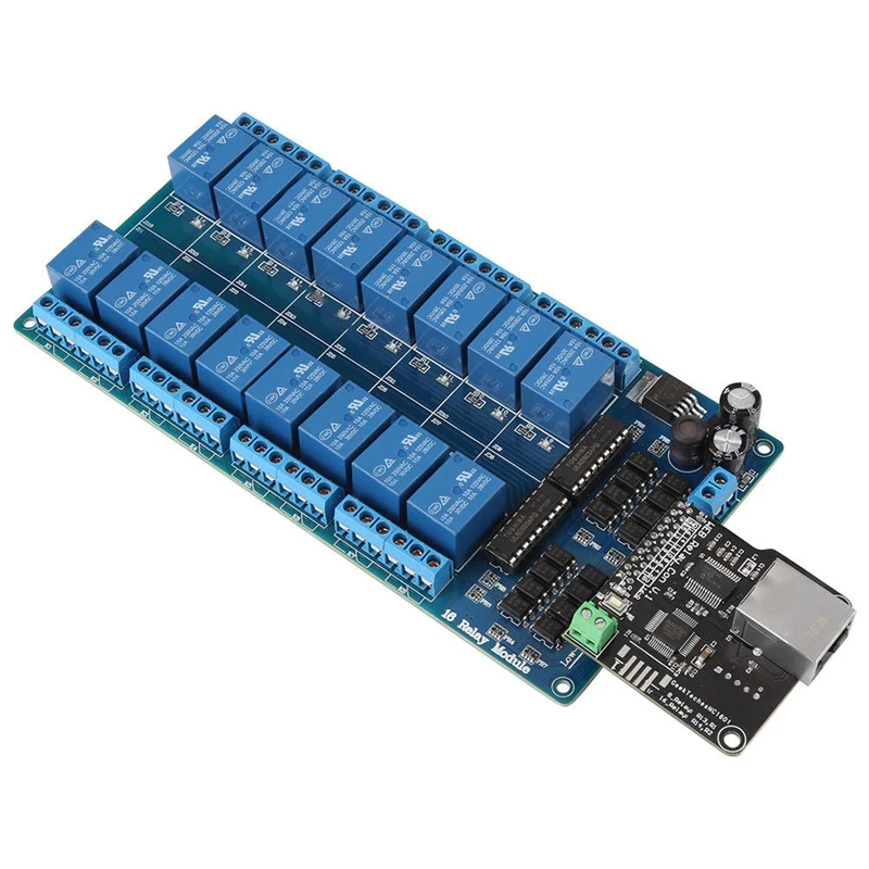 Модуль управления Ethernet Lan Wan сетевой веб-сервер RJ45 порт 16 каналов РЕЛЕ плата
