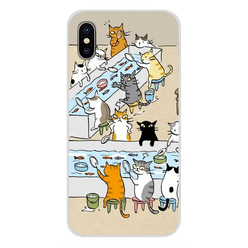 images 3 Прозрачный чехол из ТПУ с японским рисунком кота для Xiao mi 4 mi 5 mi 5s mi 6 mi A1 A2 5X6X8 9 Lite SE Pro mi Max Mix 2 3 2S - Цвет: images 3