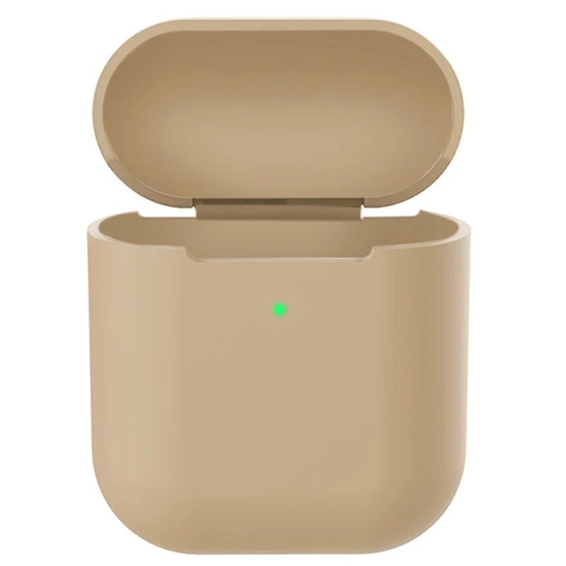 Чехол для наушников для Apple Airpods 2 из мягкого силикона и ТПУ, беспроводной Чехол для наушников с Bluetooth, ультратонкий противоударный защитный чехол для наушников - Цвет: Brown