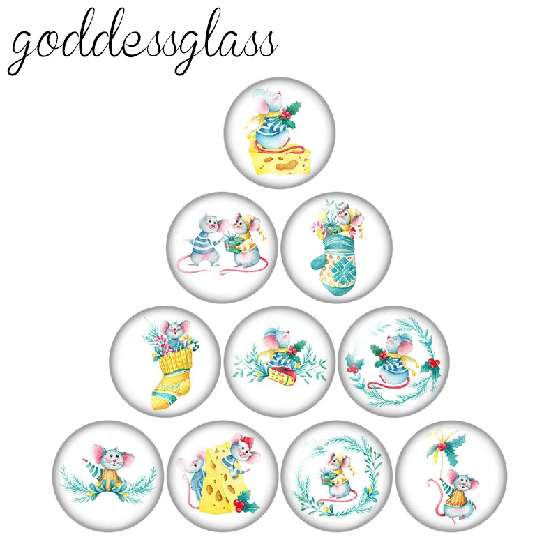 

Новая Милая мультяшная мышь 10 шт. 12 мм/18 мм/20 мм/25 мм круглая фото стекло кабошон демонстрационная фурнитура с плоской задней поверхностью