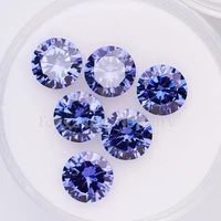 synthetic special color 4 10mm zircon gemstone round brilliant cut cubic zirconia gems