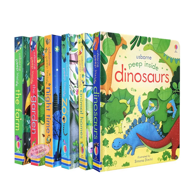 

6 шт., детские книги для чтения с животными
