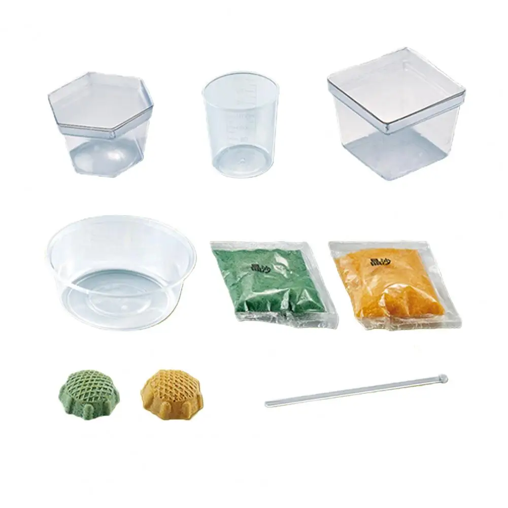 Conjunto de cristal para crecimiento para ni&ntilde;os, juguete educativo de ciencia Experimental, pl&aacute;stico falso-5