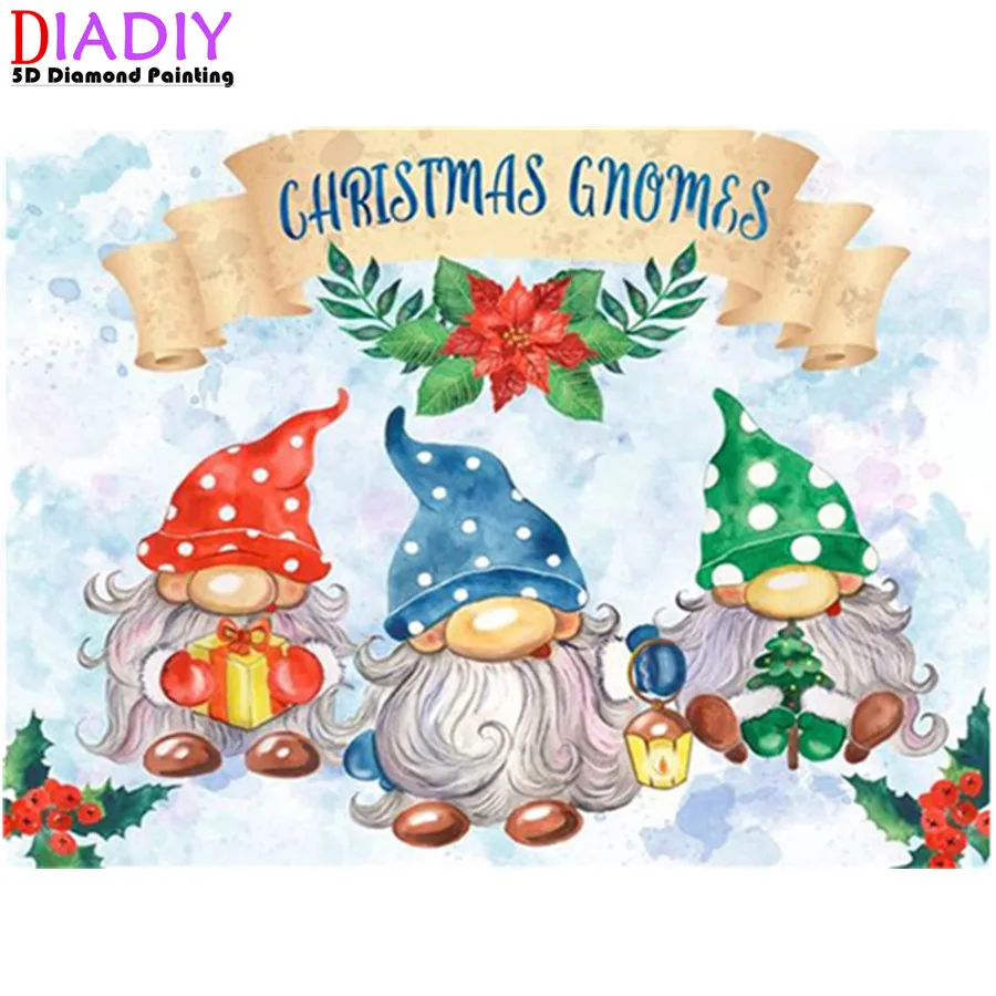 

Full Drill Diamond Painting Christmas Santa Claus Needlework Art 5D Diamond Mosaic Cartoon Embroidery Kit Handmade Gift