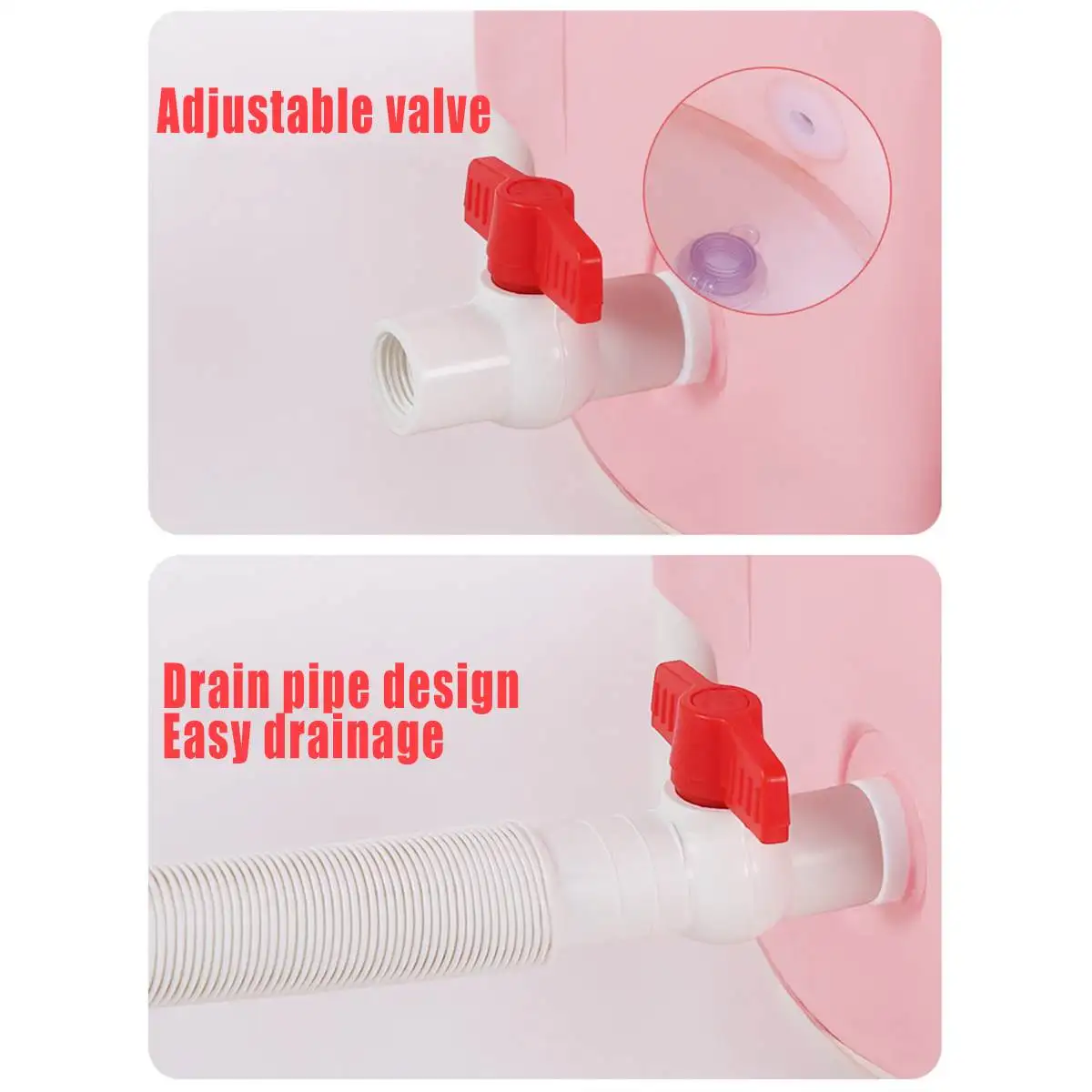 

Portable Foldable Bathtub High quality Thickened Adult Inflatable Bath tub Home Single SPA Massage Pool Plastic Bathing Bucket