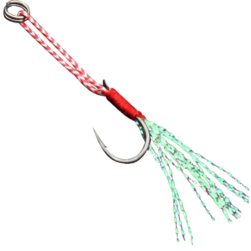Obsession Shore Jigging Micro Assist Hook Flasher stinger hook Slow jigging Lure Передние Задние крючки один