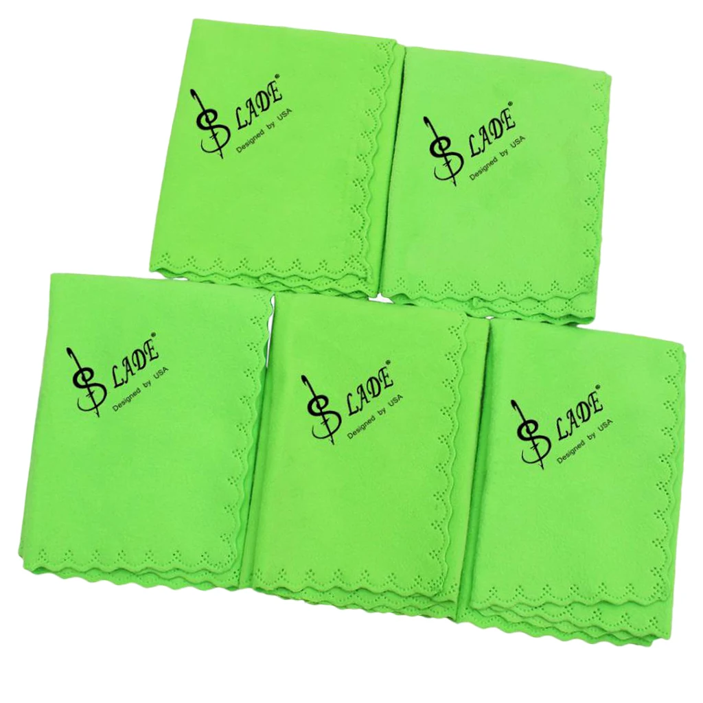 5 шт. хлопковая ткань для чистки лака гитары скрипки флейты аксессуары саксофонов