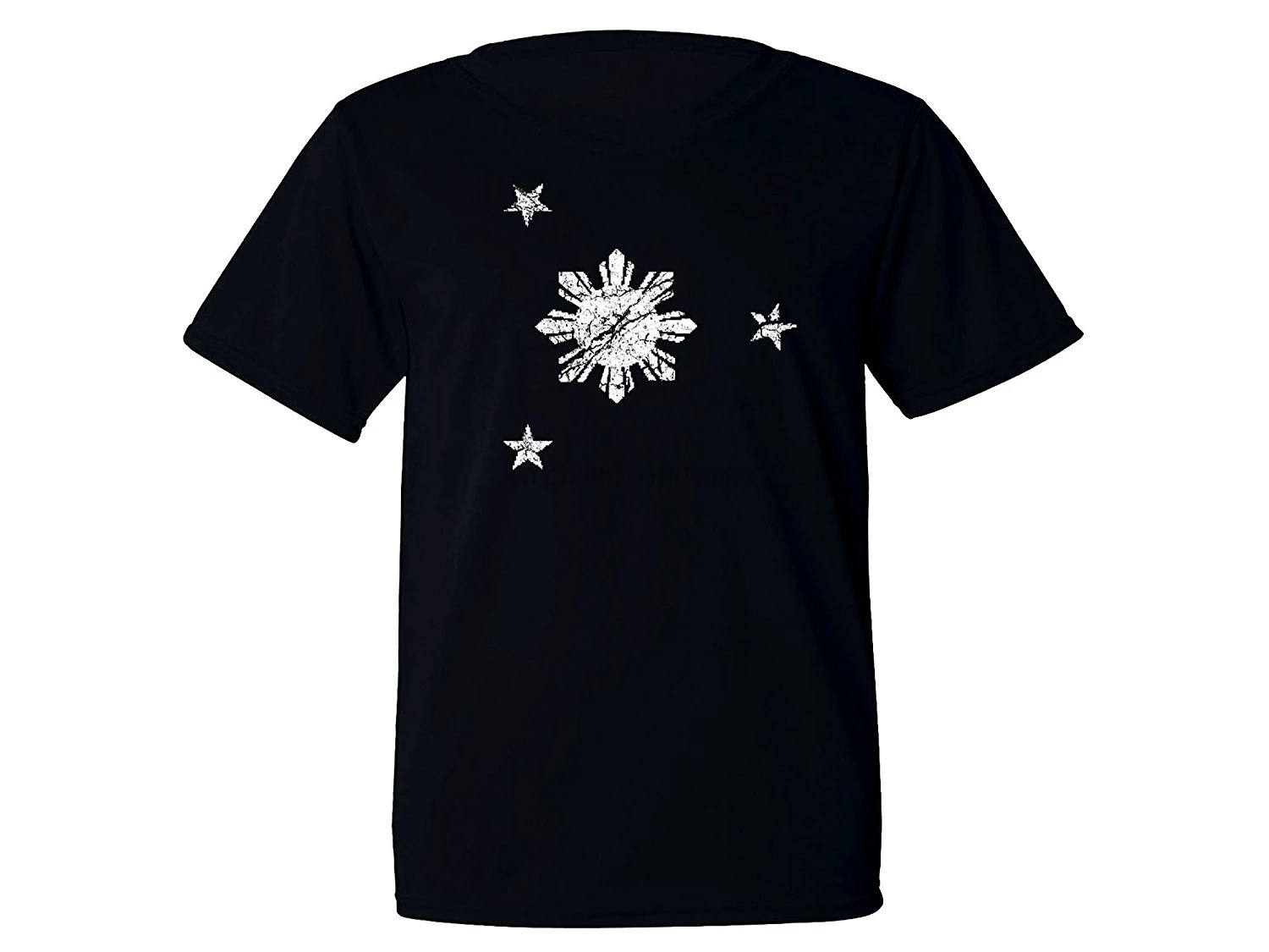 

2020 New Hot Sale Men T-Shirt Filipino Sun Philippines Flag Pinoy Distressed Look Sweat Proof Black T-Shirt Sweatshirt