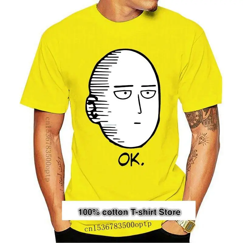 

Camiseta de One Punch Man Ok saigb Oppai para hombre, ropa de Anime japonese de манга, camiseta grande y alta