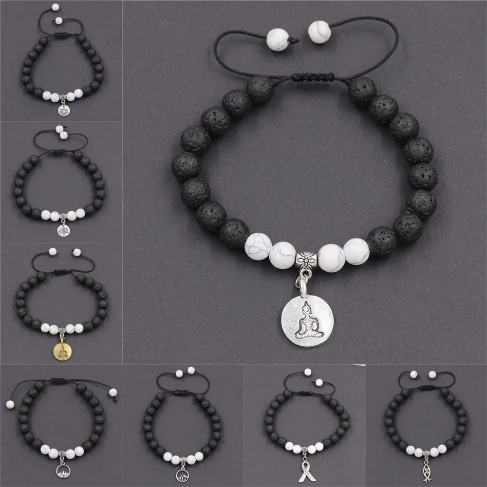 Мужской классический браслет из натурального камня 8 мм|Цепочки и браслеты| |