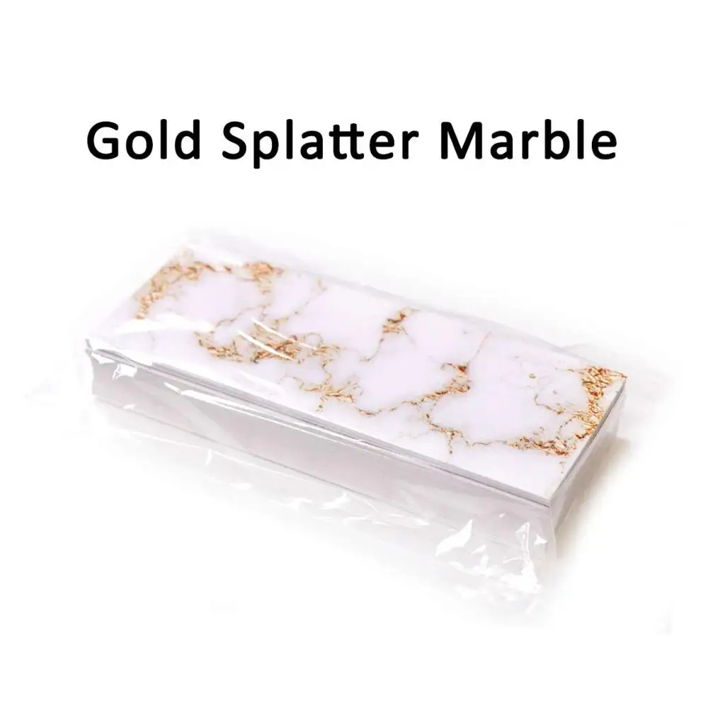 Gold Splatter 50 шт мраморная фоновая бумага для раздвижных чехлов розовая мраморная карточная доска, которая должна быть помещена внутри раздвижного чехла - Цвет: Gold Splatter