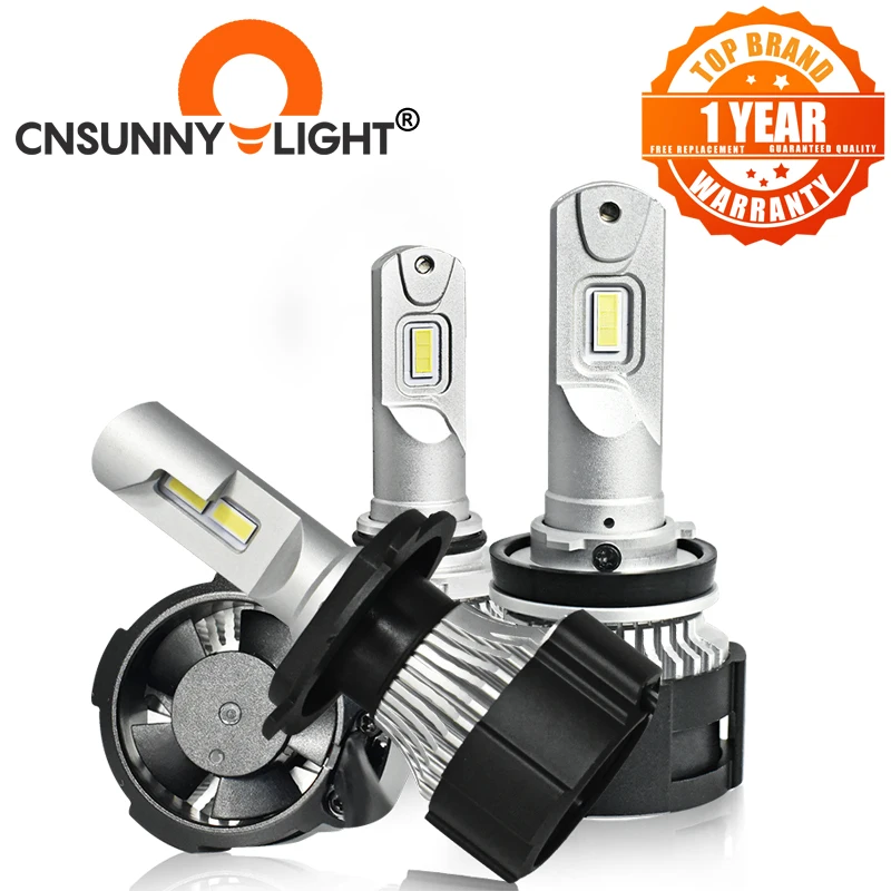 CNSUNNYLIGHT H11 H7 Canbus светодиодный Автомобильная фара H4 H8 9005 HB3 HB4 D1 9012 лампа 104 Вт 6500 лм