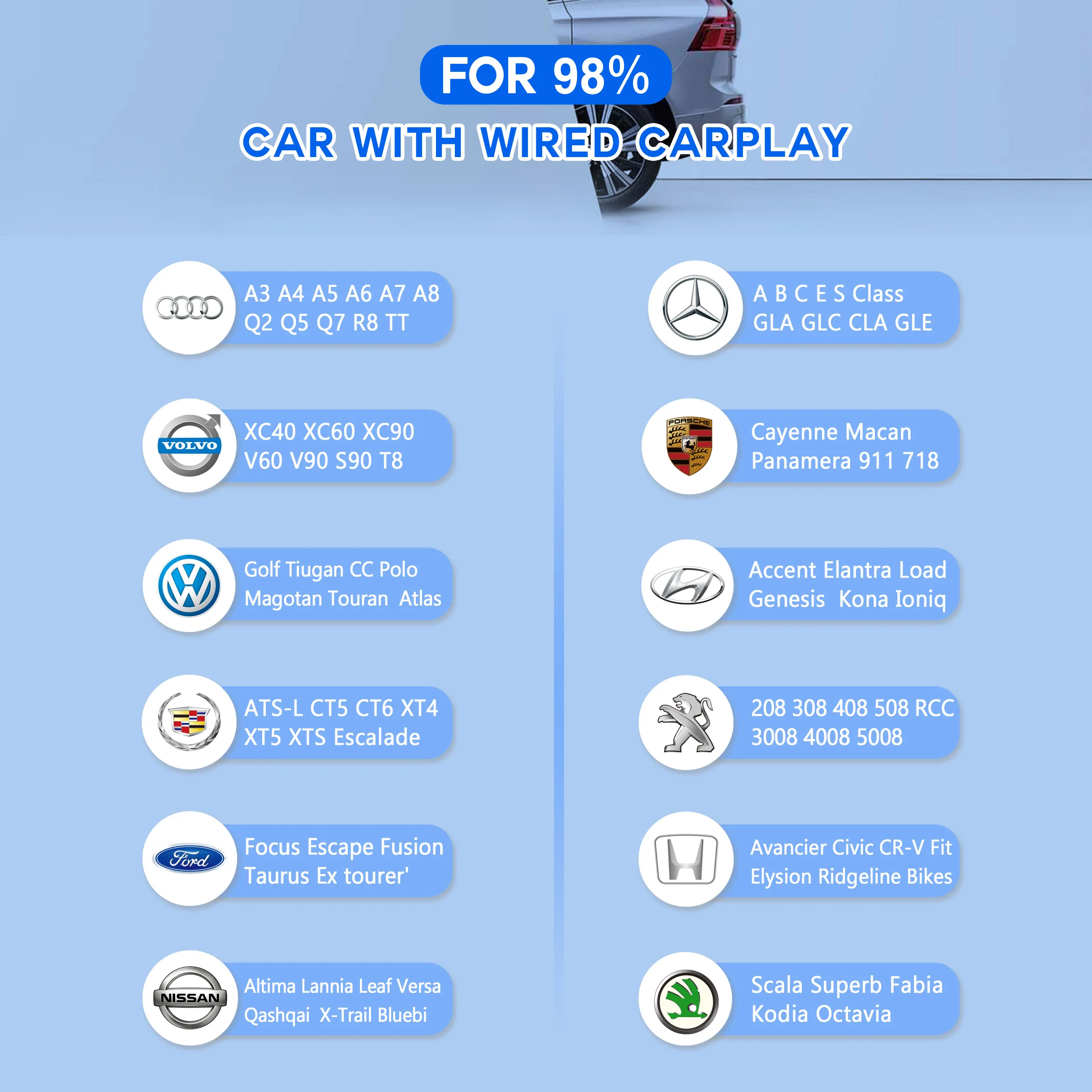 $79.60 U2-Air Wireless CarPlay Adapter 3.0 connect faster on OEM car come with wired CarPlay for original Multimedia Player via USB