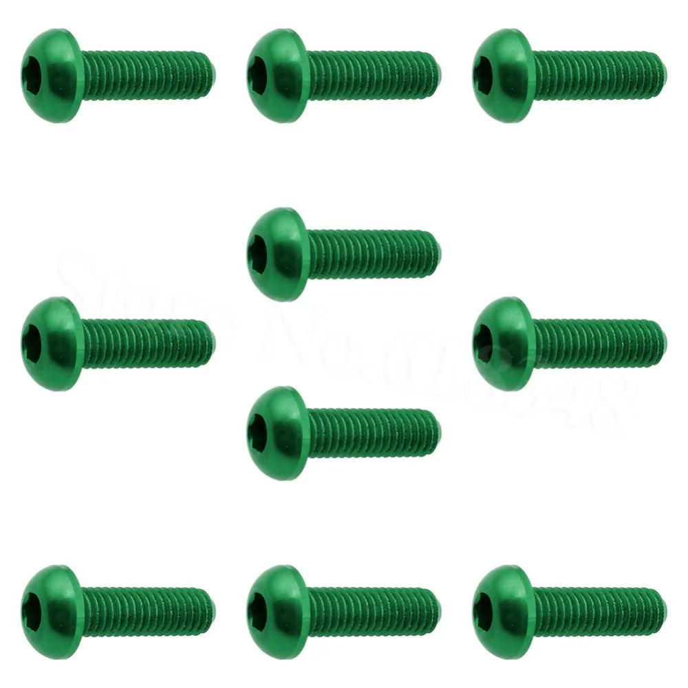 10 шт. M3x10mm шестигранные винты с круглой головкой алюминиевый анодированный для FPV