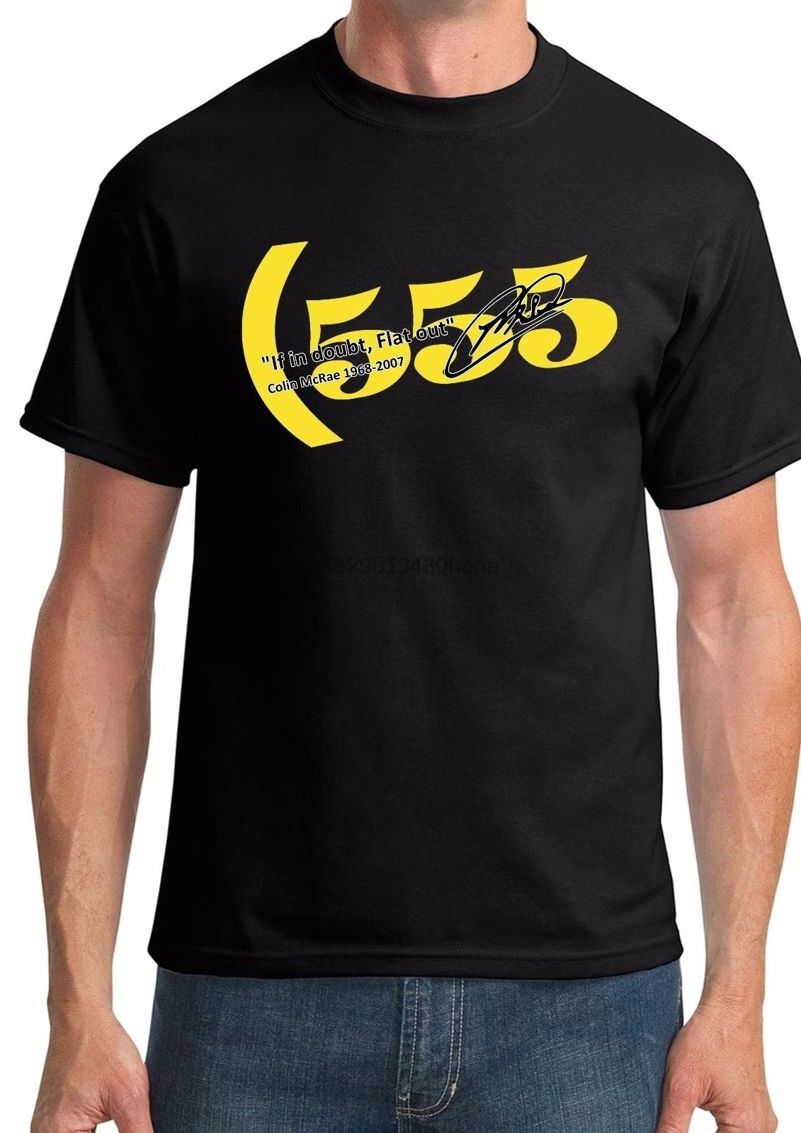 Классическая футболка 555 Colin Mcrae из 100% хлопка топы футболки | Мужская одежда