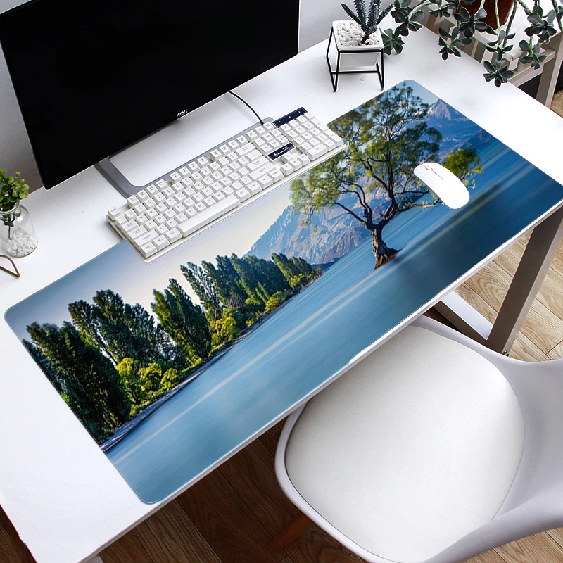 

Sell Well Natural Landscape High Quality Large Size Mouse Pad Gaming Rubber MousePad PC Office Decoration Home Table Mat 90*40cm