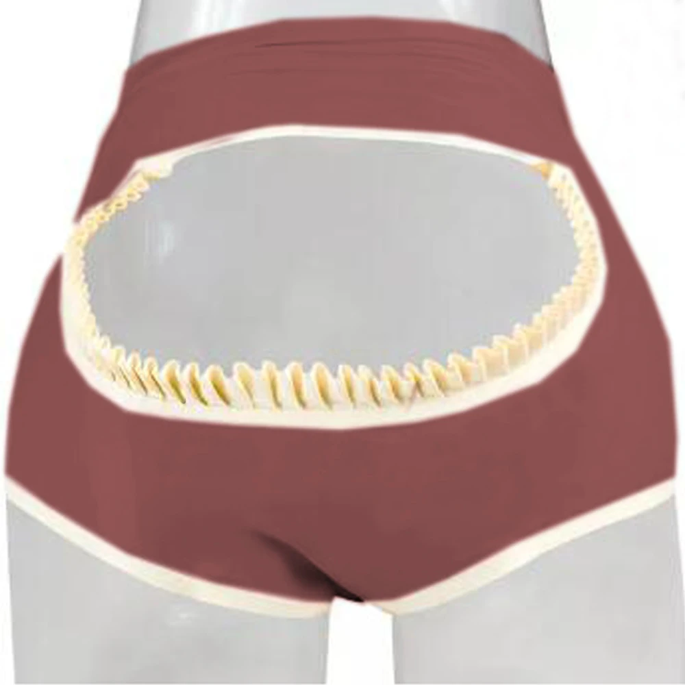 Women Flashing Sexy Panties Opaque Patent Leather Imitation Pants Shining Plus Size High Waist PVC Fetish Club Briefs | Тематическая