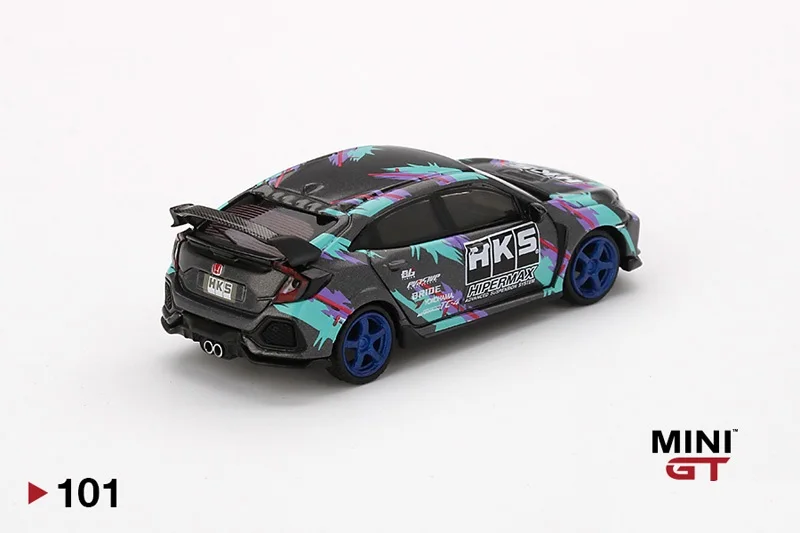 

MINI GT 1:64 Honda Civic Type R HKS 2018 Time Attack LHD Diecast Model Car