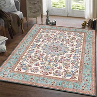 european style pastoral style rug broken flower rich elegant country red blue carpet living room bedroom bed blanket mat