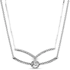 Оригинальное мерцающее круглое сверкающее ожерелье с неподвластной элегантностью, подвеска в европейском стиле, ювелирные изделия сделай сам