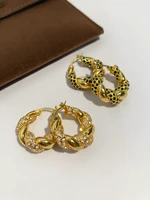 kshmir 2021 korea new vintage earrings for women metal gold earrings for women fashion earrings green earrings birthday party