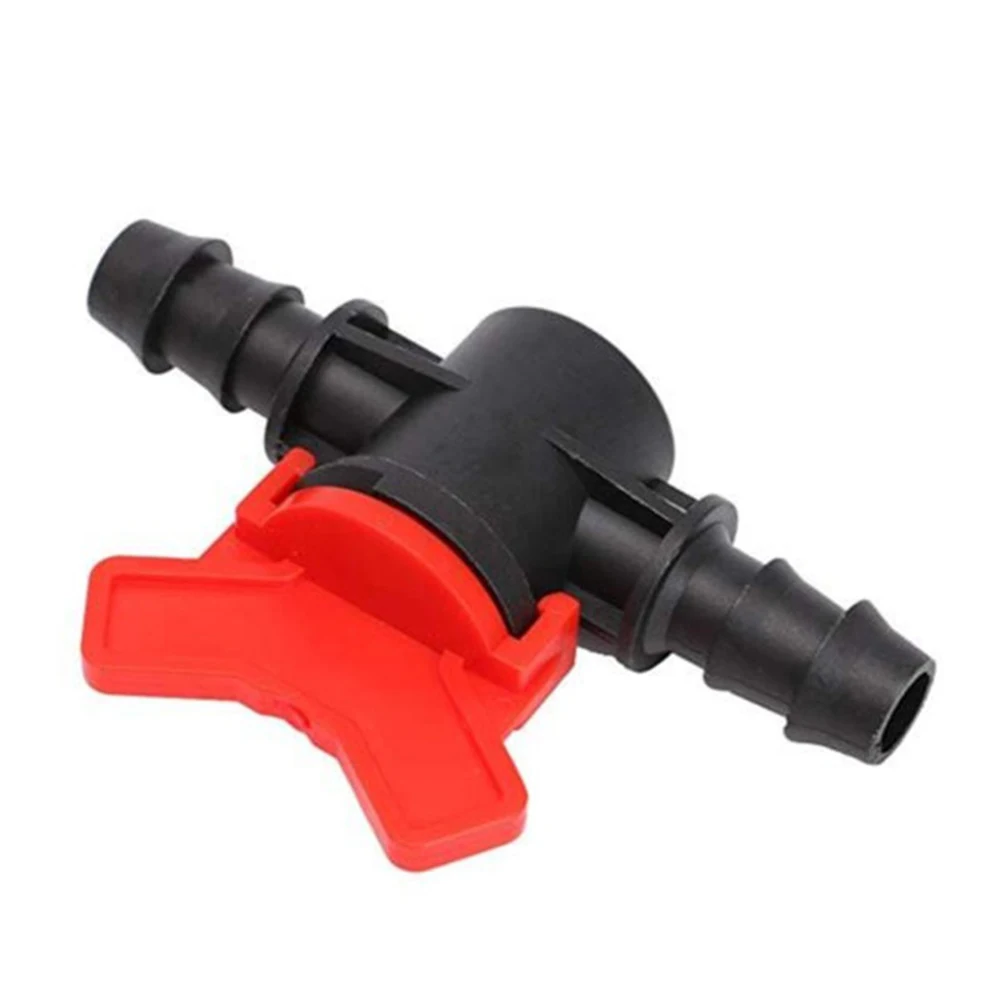 

5PCS 16mm Joints PE Pipe Water Switch Mini Ball Valve Irrigation Drip Hose Nut Lock Connector