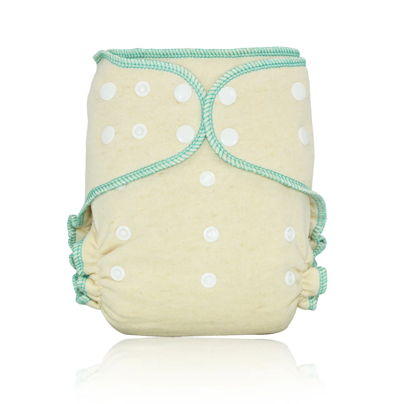 mint Miababy Onesize пеньковая Встроенная ткань пеленки для тяжелой влажности подходит для ребенка 5-15 кг, натуральная пенька - Цвет: mint