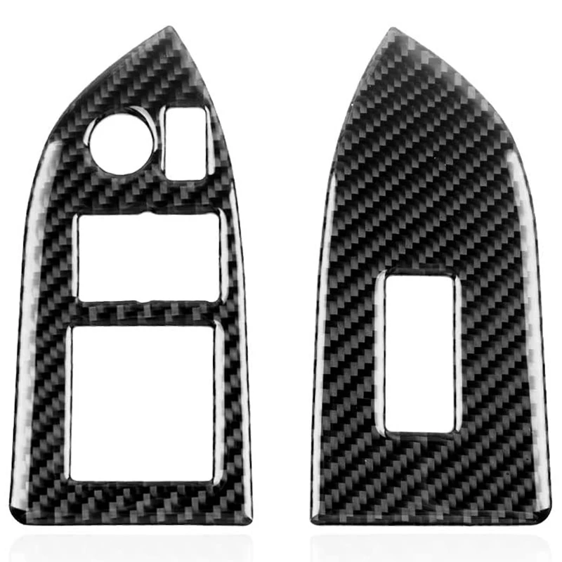 

Для Subaru BRZ Toyota 86 2013-2017 кнопки подъема окон автомобиля из настоящего углеродного волокна декоративная крышка отделка наклейки аксессуары